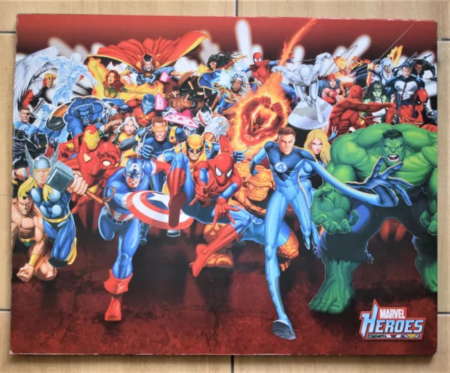 50 CM X 40 Marvel Heros Fer Hulk Spider Man Image Sur Tableau Pour