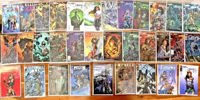Top Cow Productions Comics The Darkness Fathom Weapon Zero Eve.. Lot Of 33