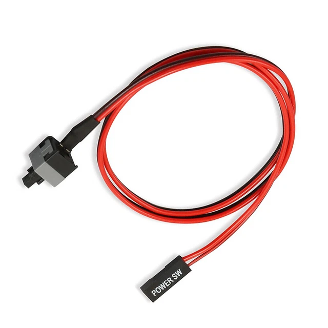 20& INCH PC Case Motherboard ATX Power Switch Reset Button ON/OFF Cable ...