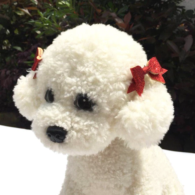 10 piezas Hermosas horquillas Bowknot pelo animal accesorios para perros y cachorros