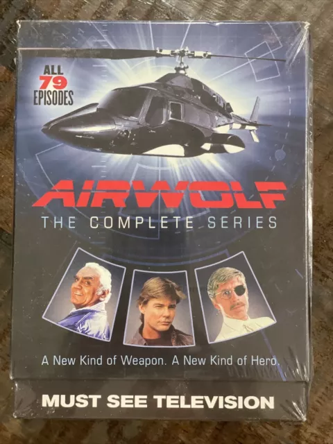 Factory Sealed Airwolf: The Complete Series (DVD) Seasons 1-4 Action 79 Episodes