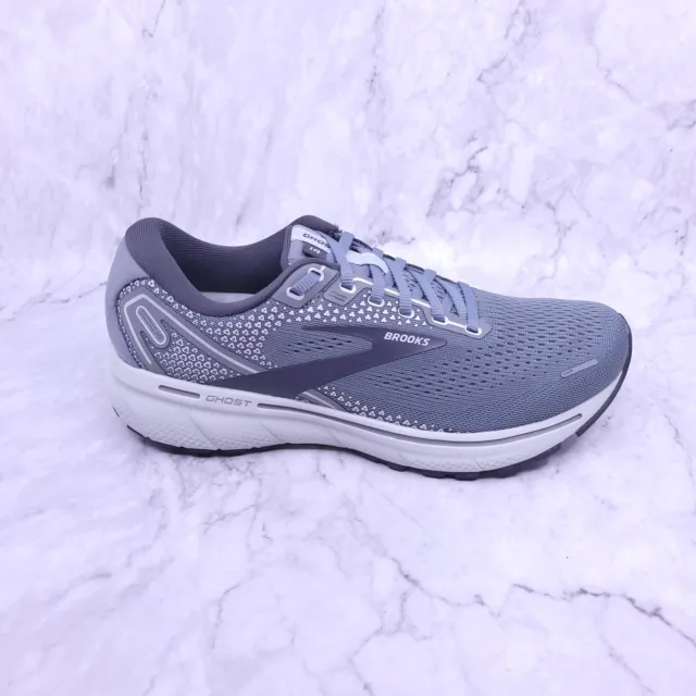 BROOKS MENS GHOST 14 Running Shoes 8 Gray Comfort Cushioned Walking Gym ...