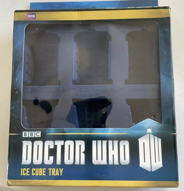 DOCTOR WHO Silicone Ice Cube Tray TARDIS & DALEK 2013 ThinkGeek NEW Free US Ship