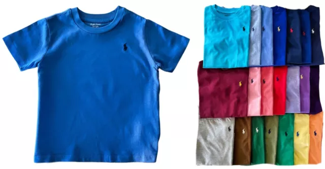 T-shirt top corta maglietta base ex Ralph Lauren polo bambini bambine età 18 m 24 m