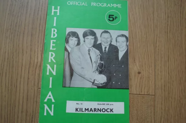 Hibernian (Hibs) V Kilmarnock                                           27/11/71