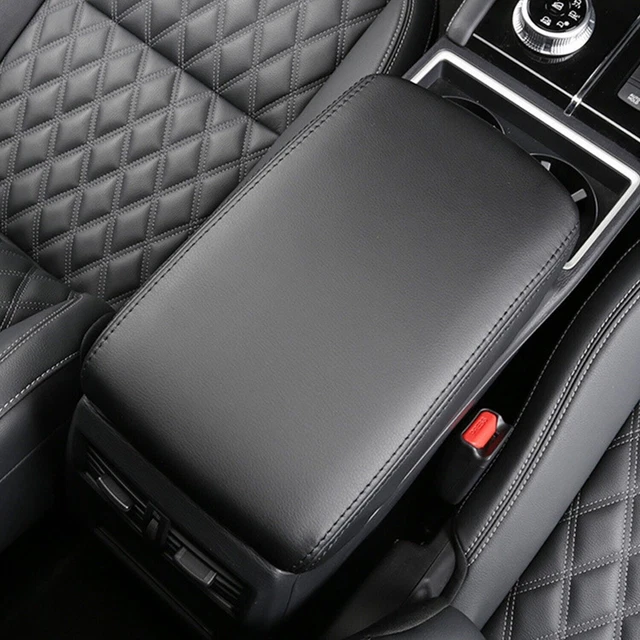 thumbnail image 2 of Synthetic Leather Console Armrest Cover For Mitsubishi Outlander 2007-2013 – Black (Pieliz) 2 of 5