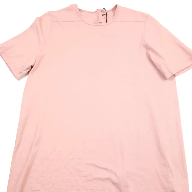 $290 DRKSHDW Rick Owens Short Sleeve Level Tee T-Shirt in Faded Pink Mens Medium