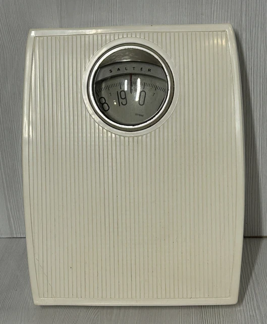 Escalas mecánicas de sal vintage cubiertas de goma de alta resistencia