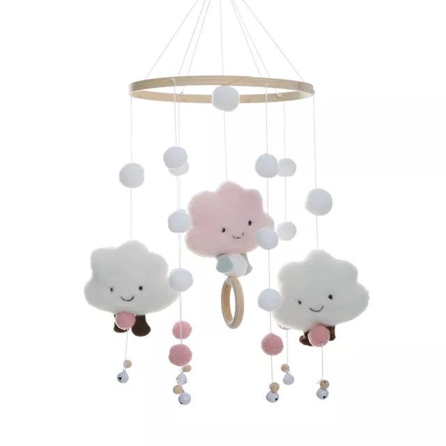 Baby Mobile for Crib Infant Baby Girl Crib Mobile Rainbow Crib Wooden