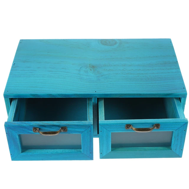 Desktop piccolo armadio in legno scatola casa tavolo da trucco scatola gestione con