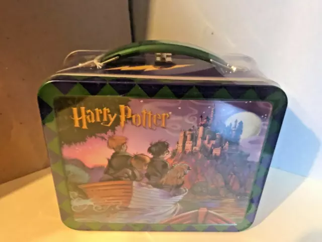 2 Harry Potter Sorcerer's Stone Hallmark School Days Mini Lunch Box W/ Coin  Bank