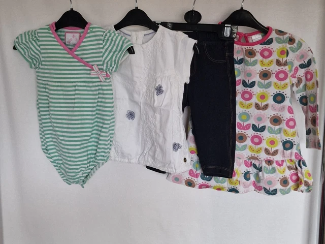 Baby Girls Clothes Bundle Age 3-6 Months.Used.Perfect condition.M&S,Miniclub.