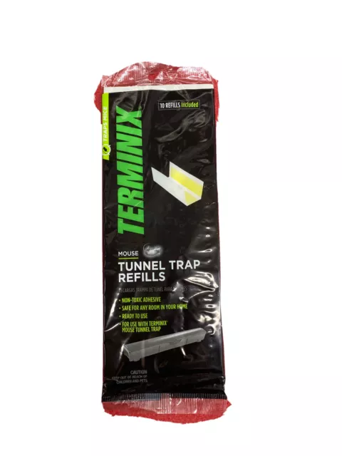 Terminix Mouse Rodent Glue Board Tunnel Trap 10 Refill Included Non-Toxic Trampa