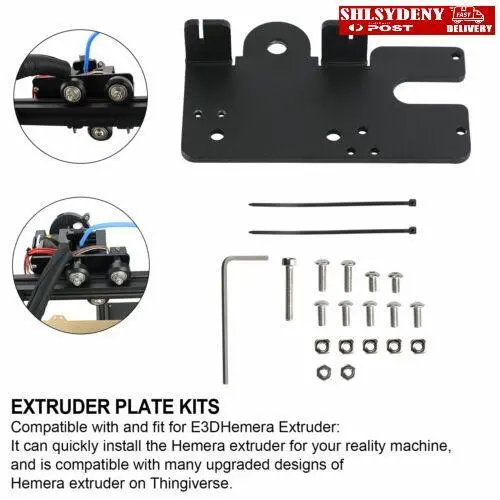 3D Printer Extruder Plate Kit Fit for E3D Hemera Ender-3/V2/CR-10/10S