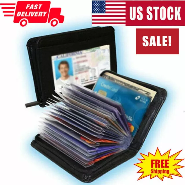 Lock Slim Wallet Secure Men Women RFID Blocking Money Credit Card Holder Wallets