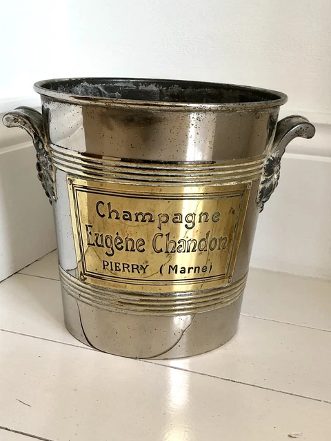 Antique Eugene Chandon Champagne Ice Bucket Silver Plated