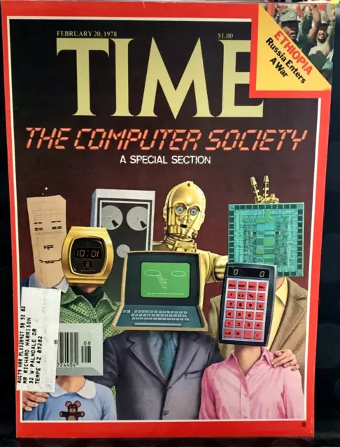 Time Magazine Cover Page Computer Society A Special Section Wall Art Feb 20 1978