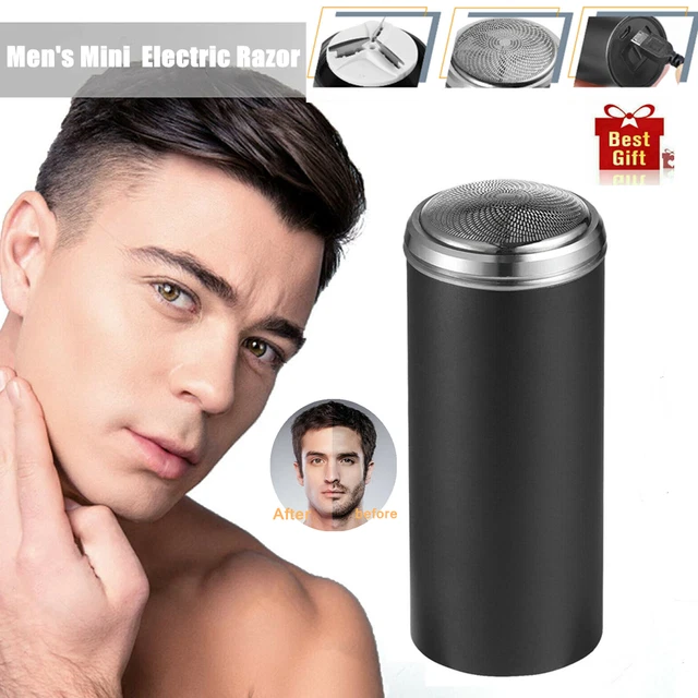 MEN MINI ELECTRIC Shaver Pocket Size Razor Beard Trimmer Micro USB ...