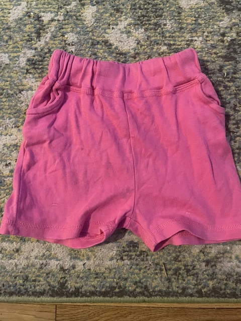 Pantaloncini Beeboobuzz ragazze ragazzi 4-5 anni cotone biologico rosa