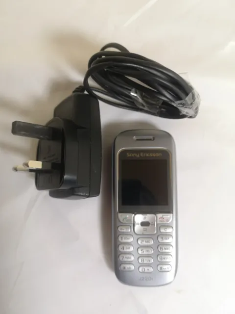 Vintage Sony Ericsson J220i Brick Phone With Charger