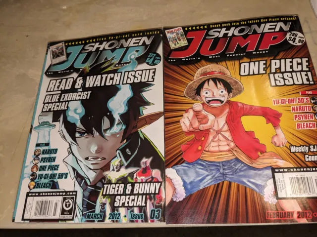 2012 Shonen Jump Vol 10, Issue 2 AND Issue 3. Card NOT included.