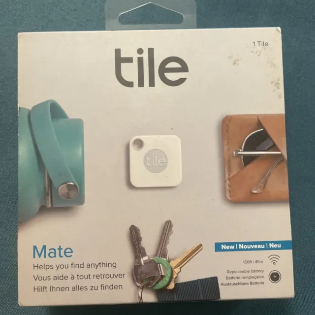Tile Mate (2022) Localisateur d’article Bluetooth, Portée de 60 m,tracker