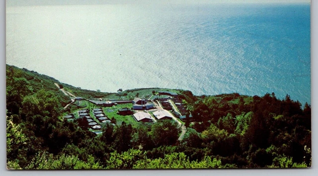 Big Sur California Immaculate Heart Hermitage Aerial View Chrome Postcard