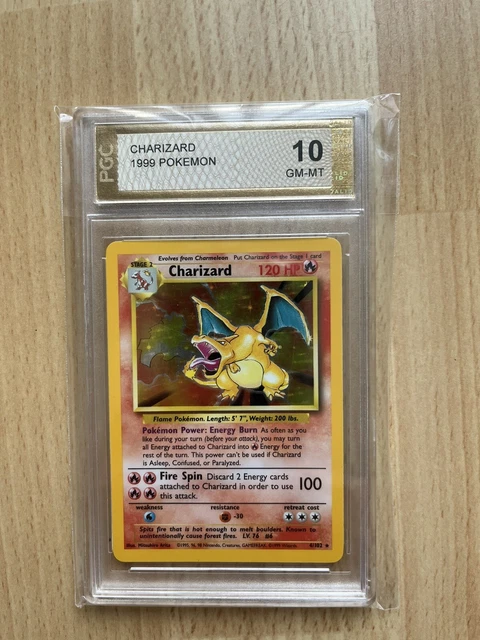 pokemon base set charizard 4/102 Mint PGC 10 Like Psa/bgs/cgc