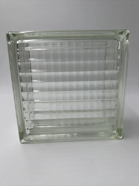 Vintage Reclaimed Architectural Window Block Art Deco Glass Old School Building