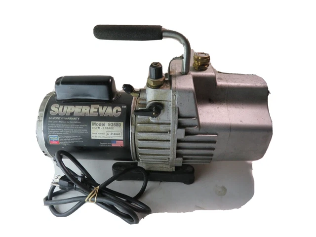 Yellow Jacket 93580 SuperEvac 8 CFM Single Phase Vacuum Pump
