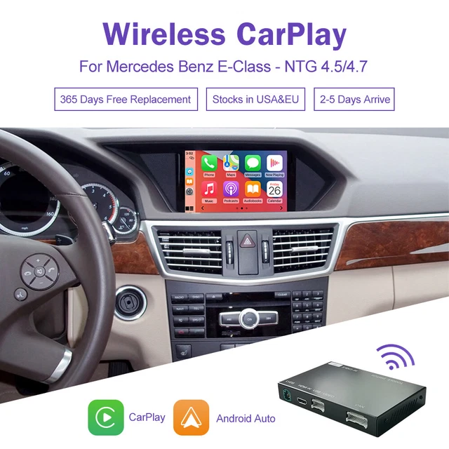WIRELESS CARPLAY ANDROID Auto Retrofit Decoder For Mercedes Benz E