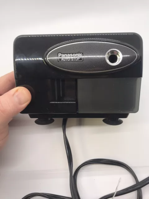 Panasonic Electric Pencil Sharpener with Auto-Stop Model KP-310 Matsushita Black