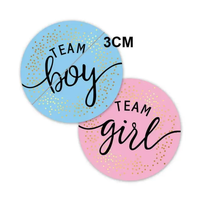Team Boy Team Girl Stickers Boy or Girl Vote Sticker For Gender Reveal Hot M5T4