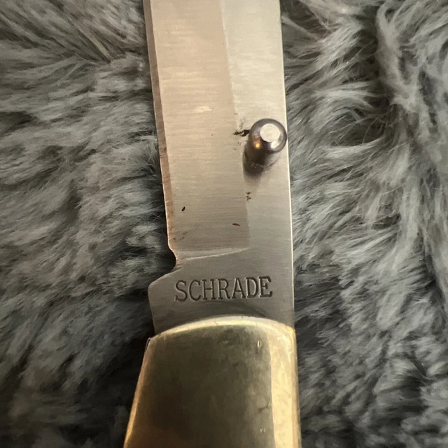 Collectible Schrade Old Timer 2230T Folding Knife. W/Belt Clip 3