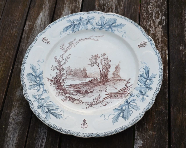 Ancien Compotier en Terre de Fer H BOULENGER Choisy le Roi - Vintage