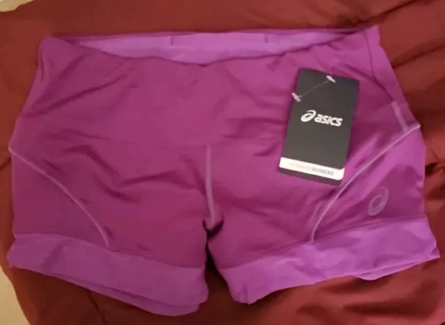 ASICS Training Shorts Running Purple Shorts Womens Sz S Small