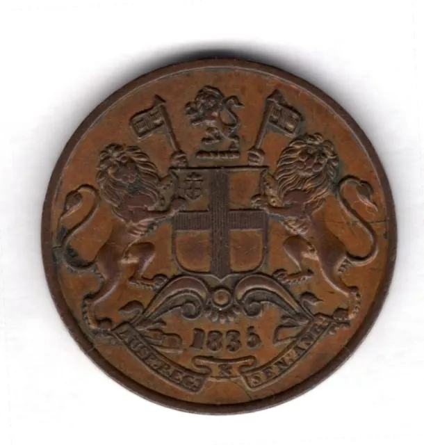 British East India, Quarter Anna, 1835.                                 DY15568