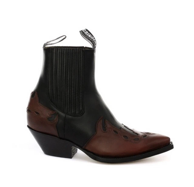 Bottes Western GOWEST Sudiste Noir V2 - Cuir Véritable - Neuf Avec étiquettes