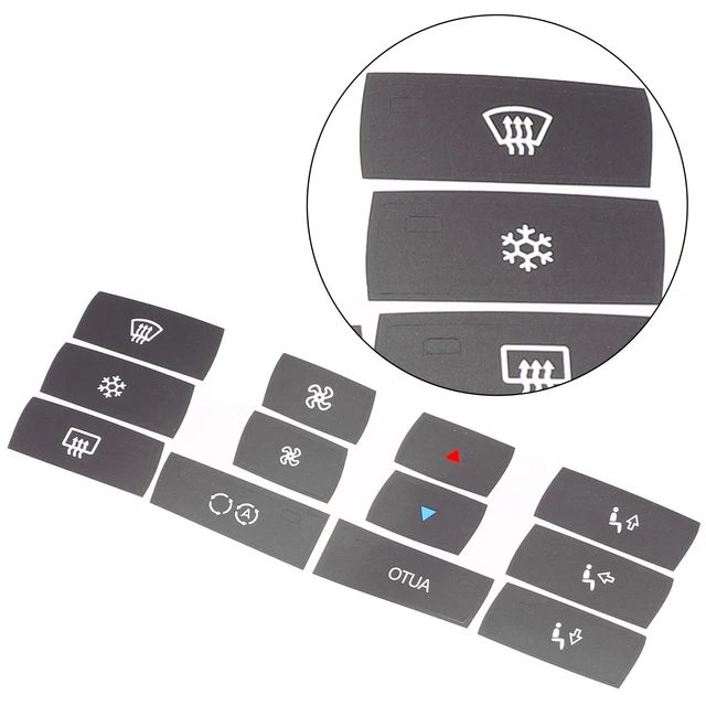 HEALEEP Adesivi Luminosi Per Pulsanti Finestrini Auto Set Da 3