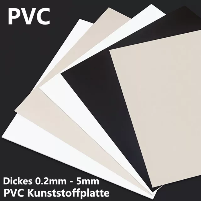 Schwarz Kunststoffplatte Plastikplatten Hart PVC Platten Tafel Isolierung  Matte