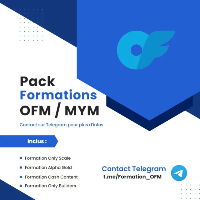 Pack Formation OFM / MYM - Les meilleures formations du marché Français