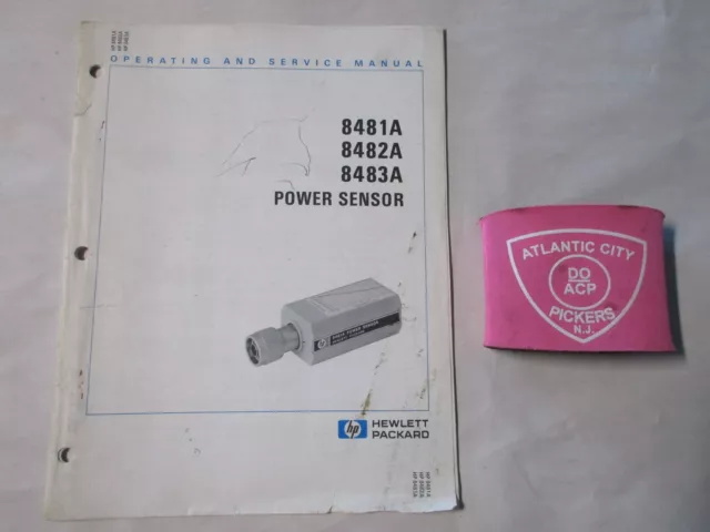 Hewlett Packard 8481A / 8482A / 8483A Power Sensor Operating & Service Manual