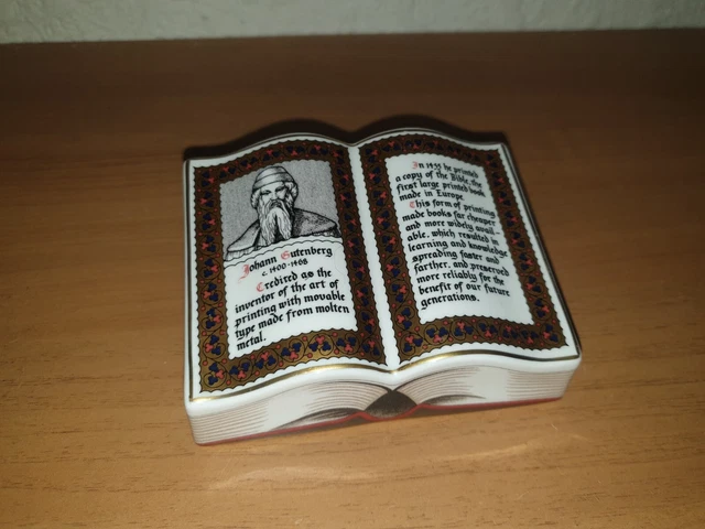 Spode - Millennium Celebration Paper Weight - Johann Gutenberg - 1430 of 2000