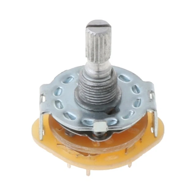 Shaft Panel Mount 2P5T Rotary Switch Selector  2  Position 5 RS25