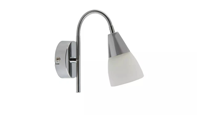 Argos Home Curico Glass Wall Light - Chrome & White