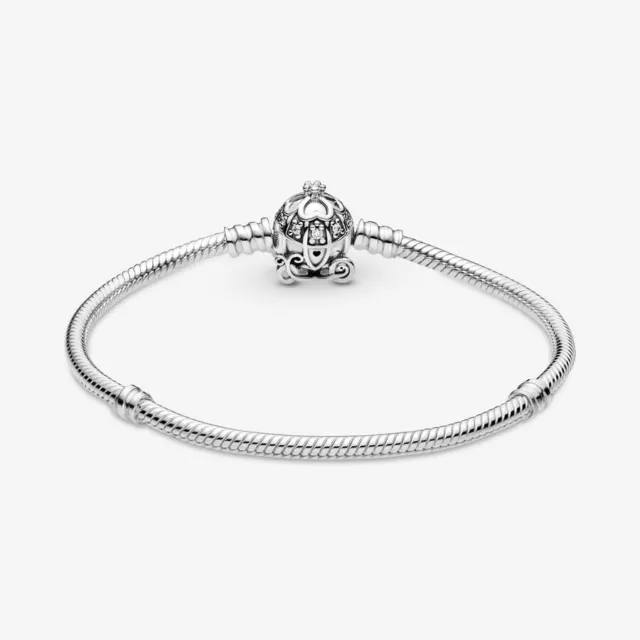 Pandora Disney Armband 599190C01 17cm Cinderella Pumpkin Coach Silber 925 clear