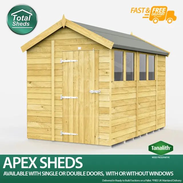 Total Sheds Apex Top Quality Pressure Treated Tanalised Timber Shed Fast & Free