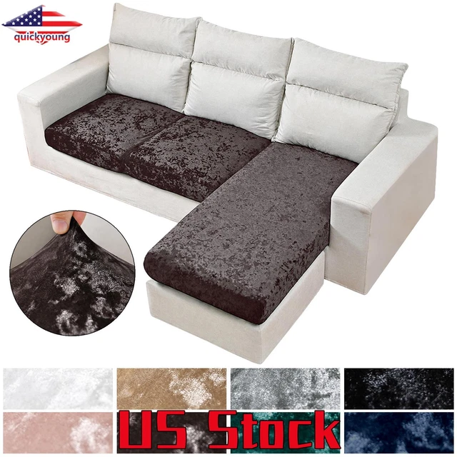 Sofa Cushion Cover Stretch Slipcover Crushed Velvet Sofa Covers Protector Home