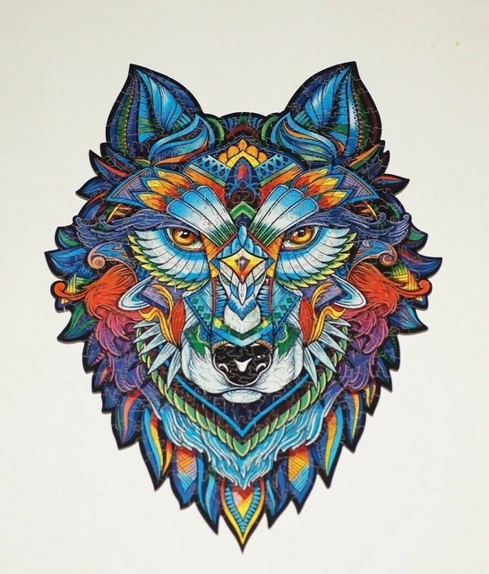 Unidragon Majestic Wolf King Size  310 piece Wooden Jigsaw Puzzle Uk