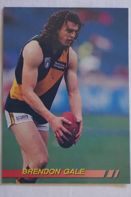 Richmond Tigers AFL-VFL Football Vintage Select In Action Card Brendon Gale